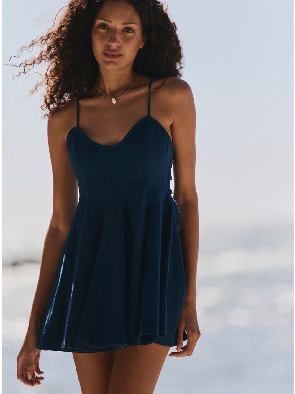 Free People Tan Lines Mini Dress